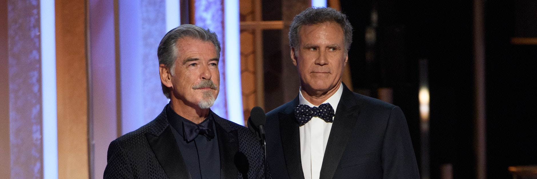 Pierce Brosnan und Will Ferrell im Januar bei den Golden Globes