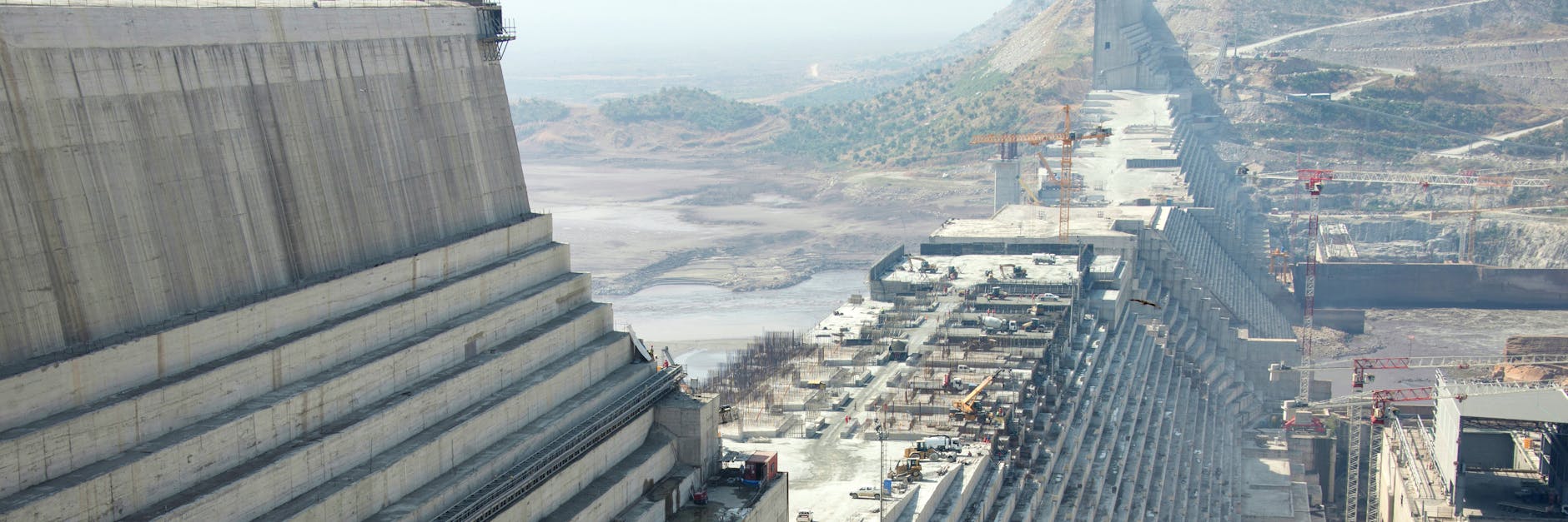 2017 war die gewaltige Staumauer in Äthiopien noch nicht fertig.