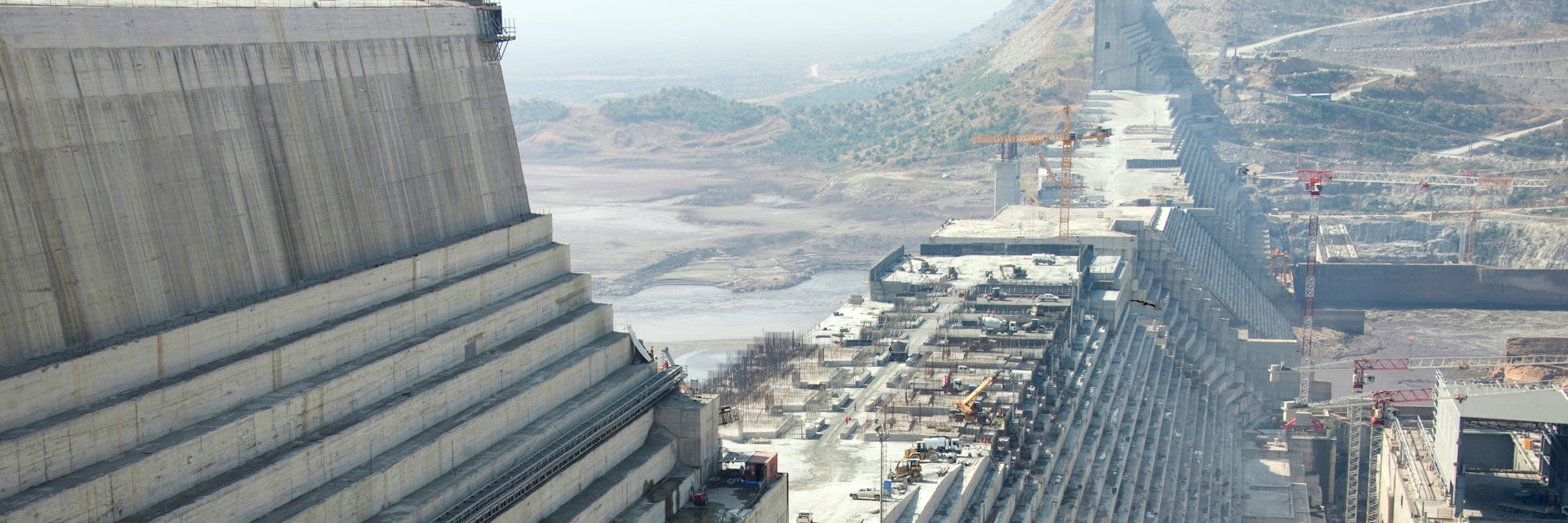 2017 war die gewaltige Staumauer in Äthiopien noch nicht fertig.