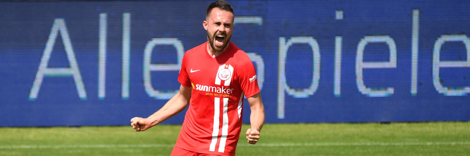 Will endlich wieder jubeln: Rostocks Pascal Breier.&nbsp;