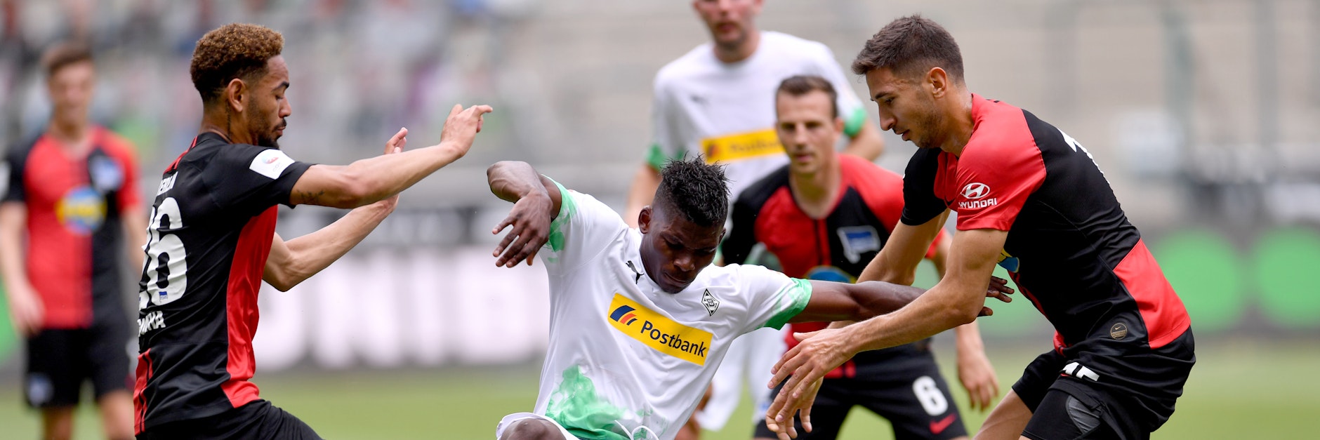 Hertha konnte Mönchengladbach auch mit vereinten Kräften nicht stoppen.