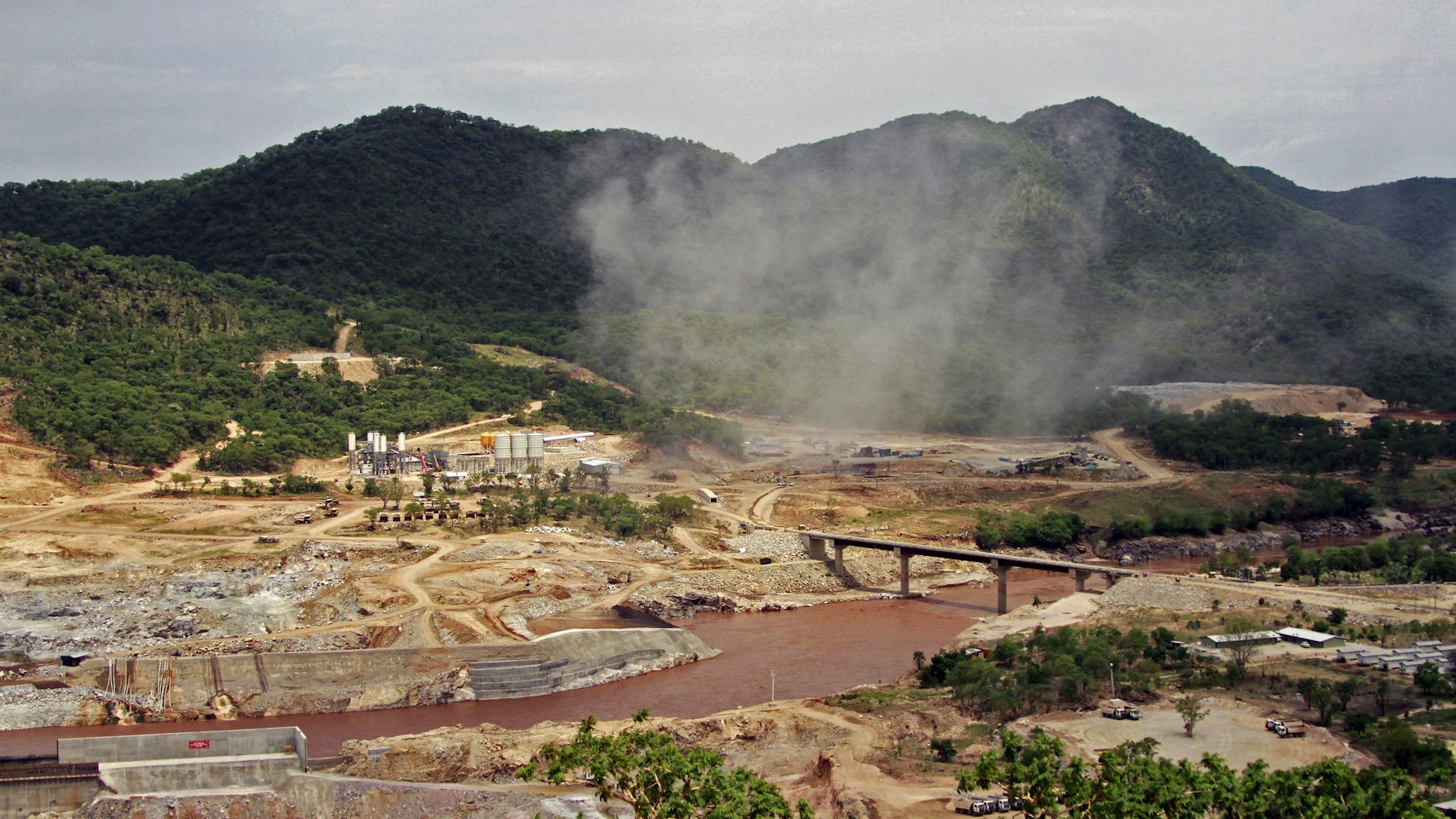 Der Blaue Nil fließt in der Nähe der Stelle des künftig größten Staudamms Afrikas bei Assosa in der Region Benishangul-Gumuz.&nbsp;