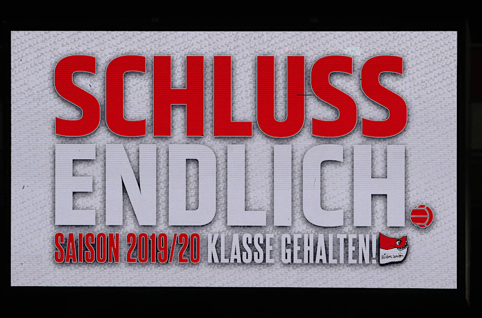 Schluss Endlich - Klasse gehalten Klassenerhalt - das haben sie die Eisernen auch für das kommende, angeblich so schwere zweite Jahr vorgenommen.&nbsp;