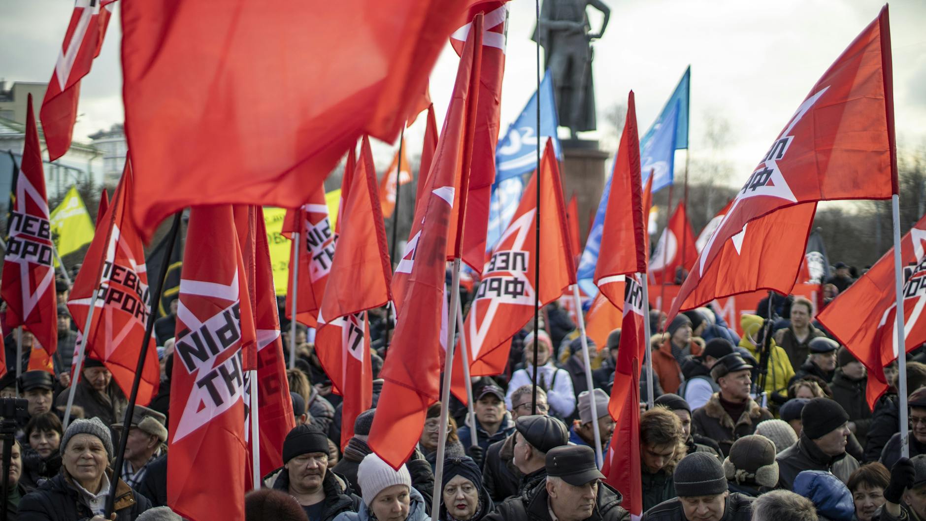 In Moskau gab es vor dem coronabedingten Demonstrationsverbot Kundgebungen gegen die Verfassungsänderung.