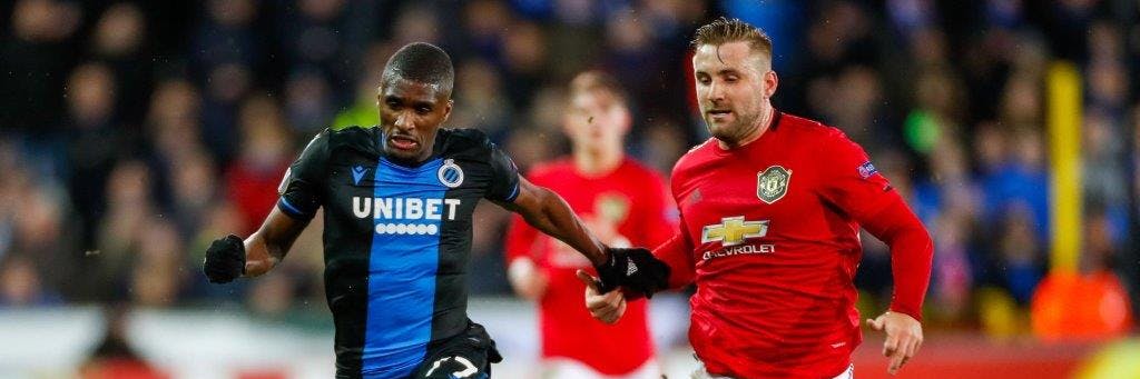 Clinton Mata (l.) vom FC Brügge ist ein heißer Kandidat auf der rechten Außenverteidigerposition.