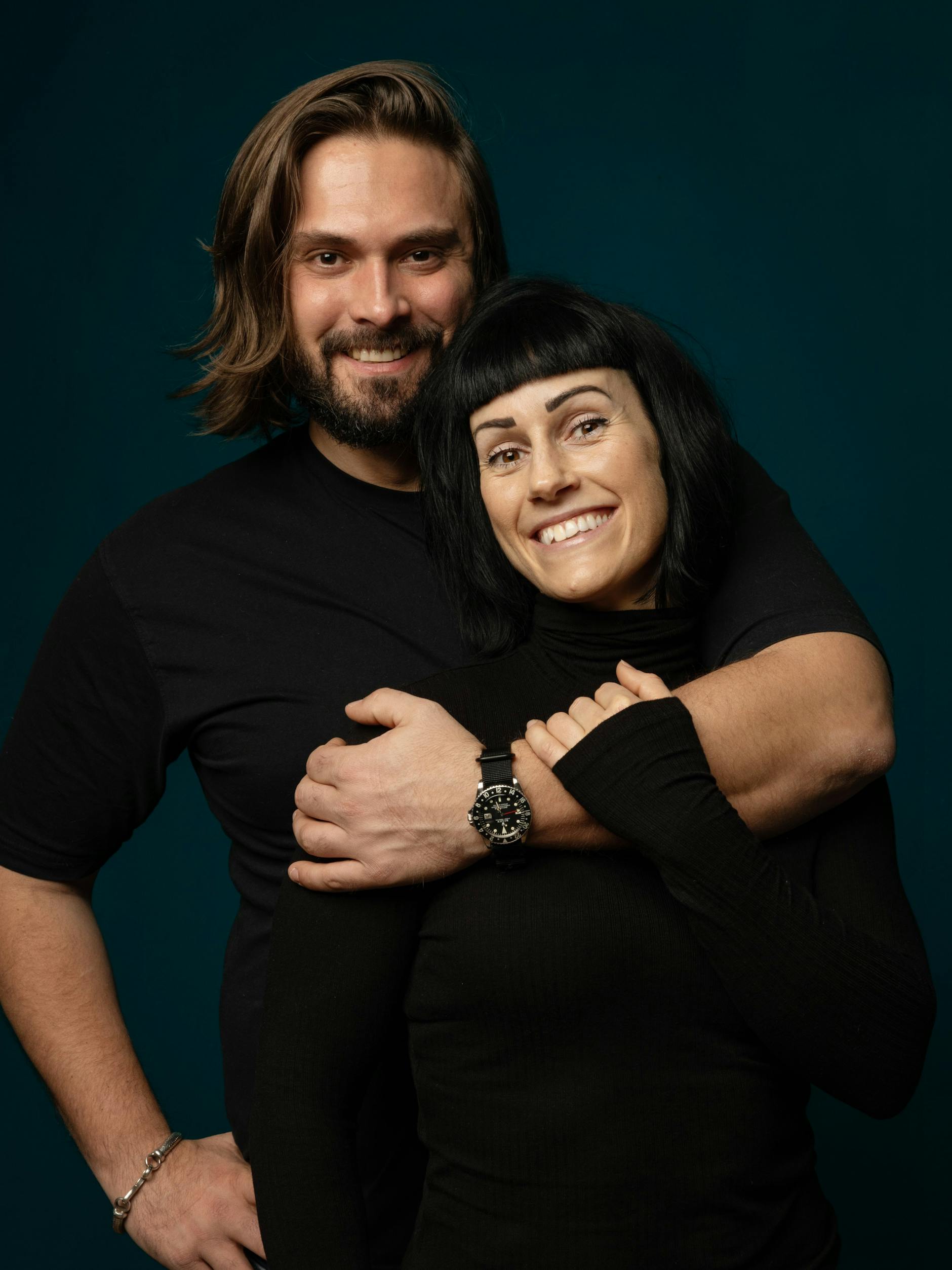 Verena Sam mit ihrem Mann Achim.