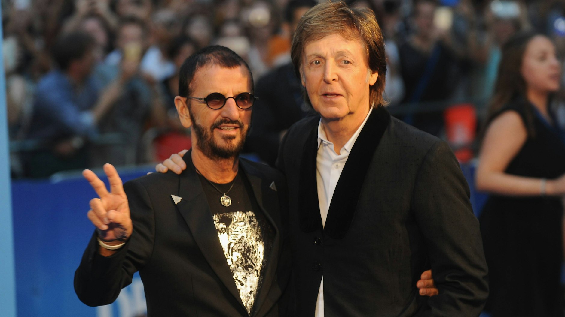 Die beiden noch lebenden Beatles: Ringo Starr und Paul McCartney bei der Premiere der Beatles-Doku „Eight Days A Week - The Touring Years“ im Jahr 2016