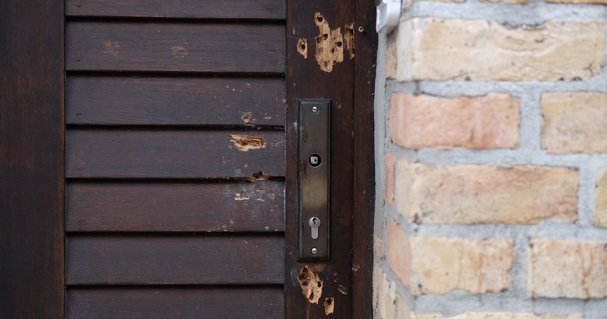 Hinter der Tür der Synagoge von Halle