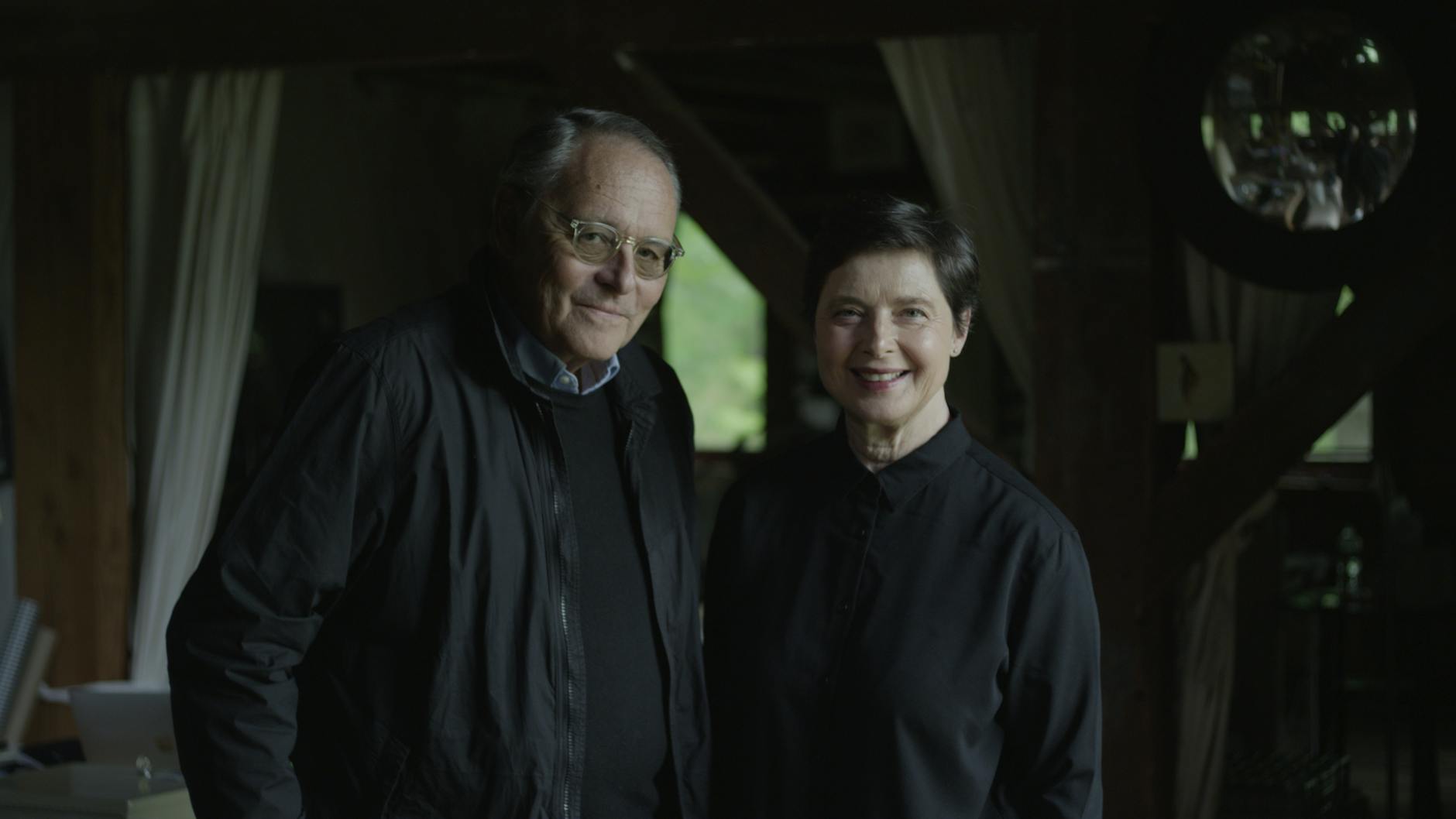 Gero von Boehm mit Isabella Rosselini beim Dreh auf deren Farm in Bellport, Long Island. 