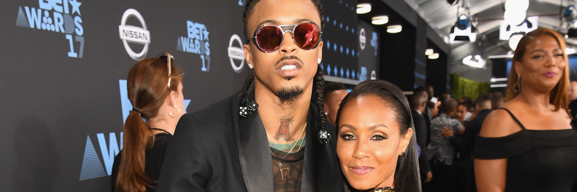 Jada Pinkett Smith und Rapper August Alsina im Juni 2017 bei den BET Awards in Los Angeles. 