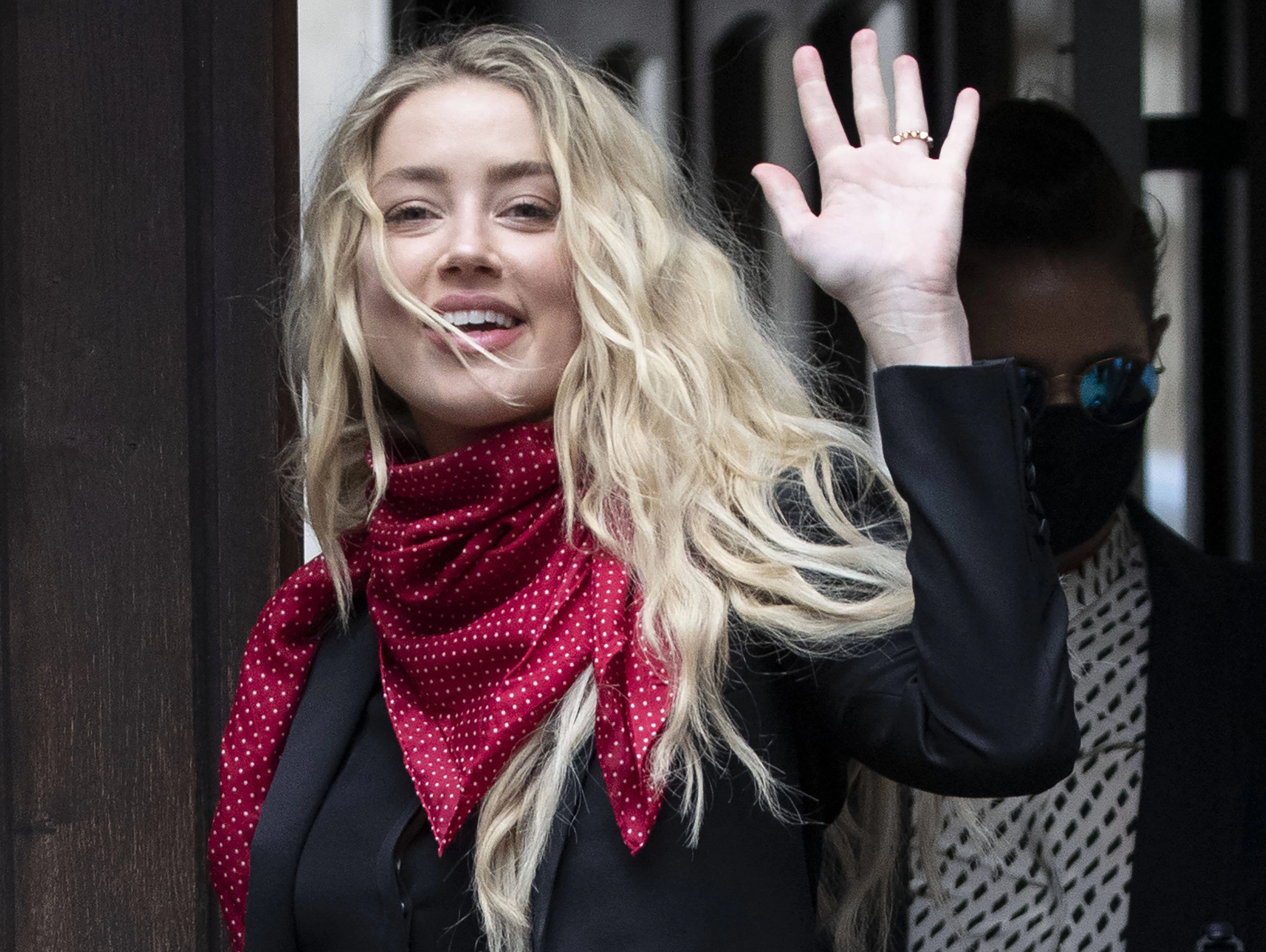 Diebin von anderer Frauen Leidensgeschichten: Schauspielerin Amber Heard am Donnerstag vor dem Londoner High Court.