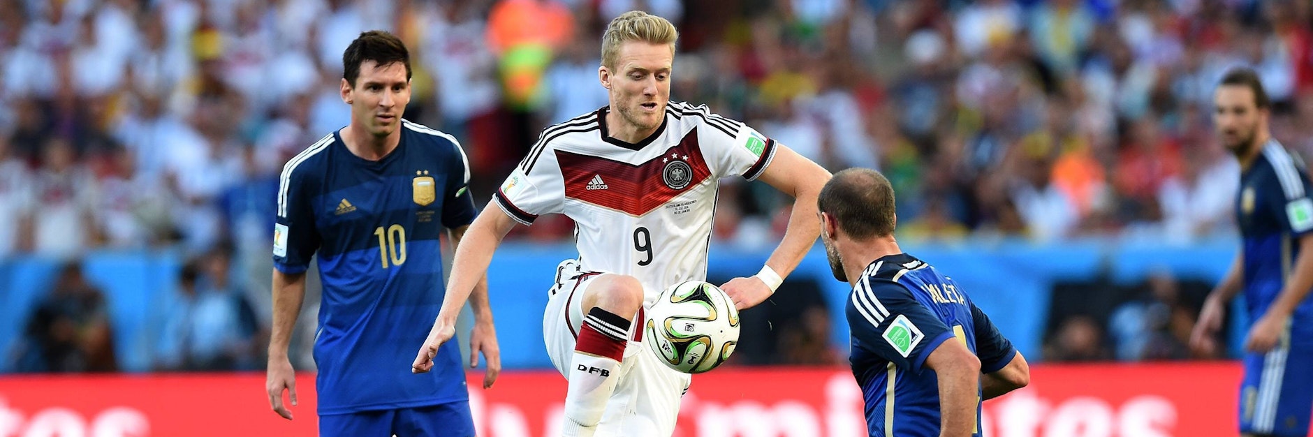 Andre Schürrle im WM-Finale 2014 gegen Argentinien. SEchs Jahre und vier Tage süpäter verkündet der 29-Jährige sein Karriere-Ende.