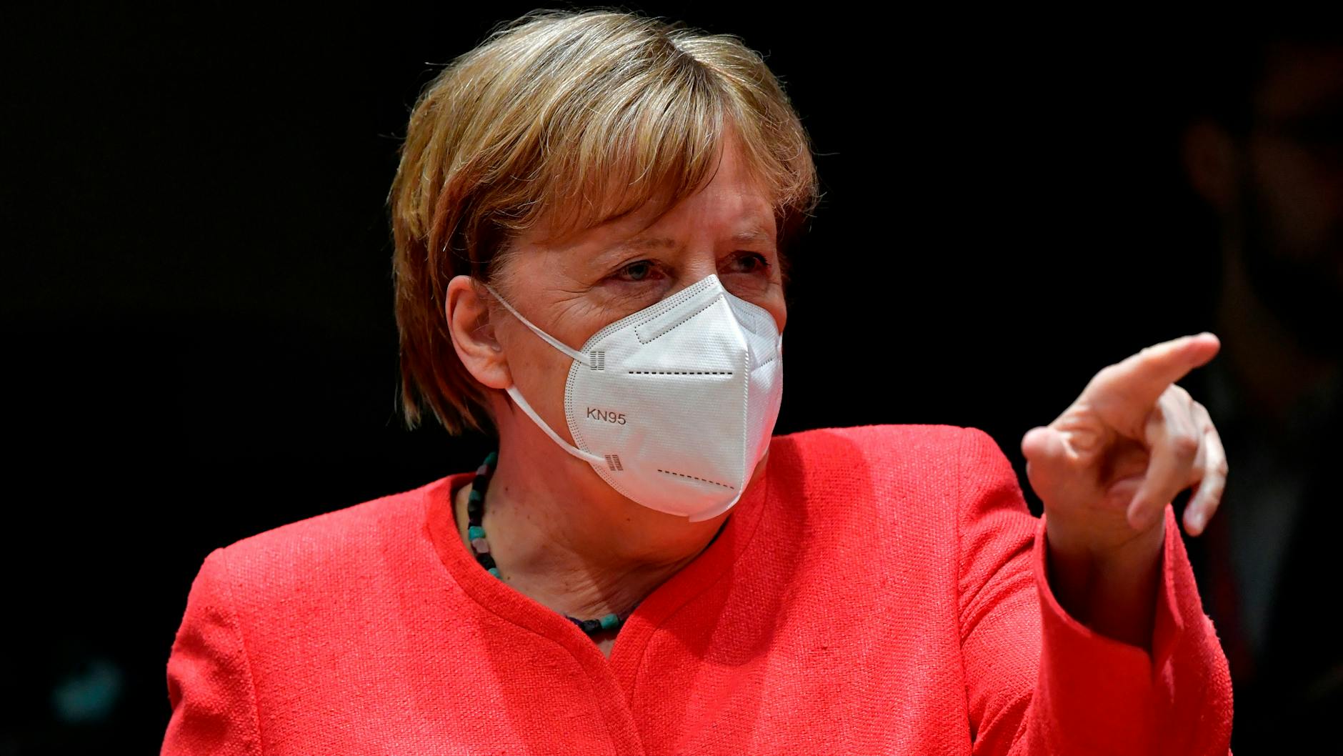 Bundeskanzlerin Angela Merkel (CDU) auf dem EU-Gipfel