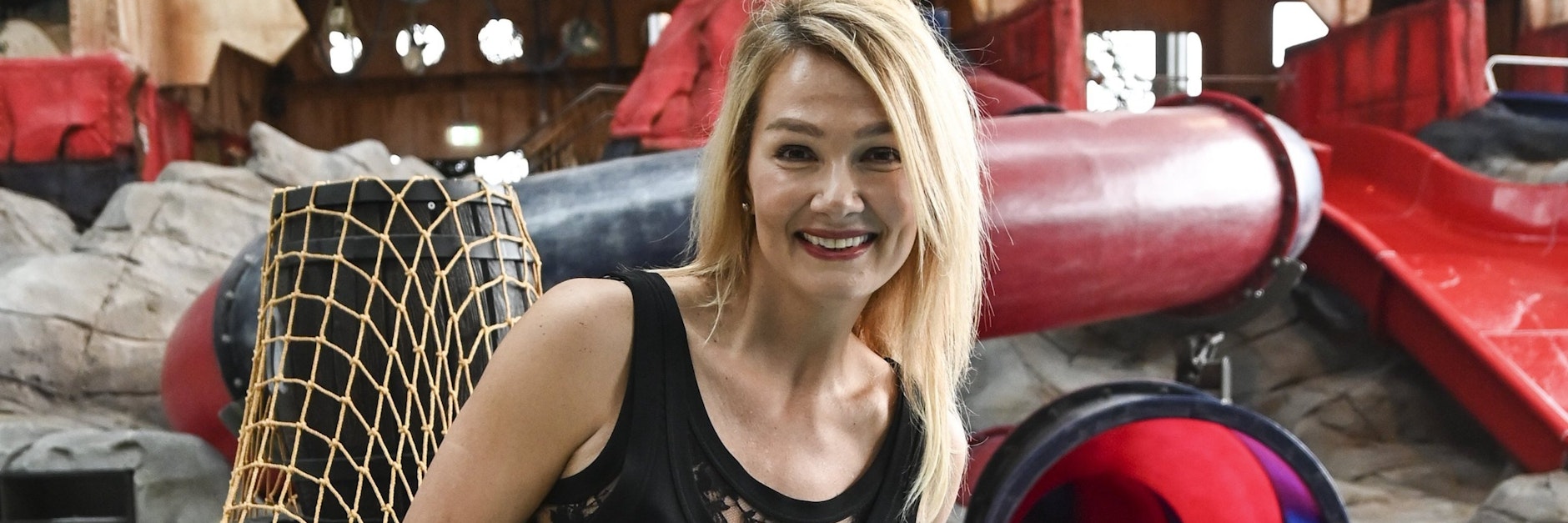 Der frührere Schwimmstar Franziska van Almsick geht heute nicht mehr so gerne ins Wasser.