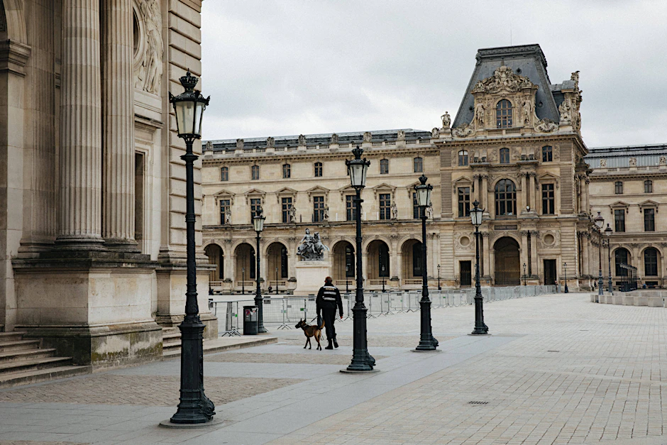 Der Louvre in Paris während des Lockdowns.&nbsp;