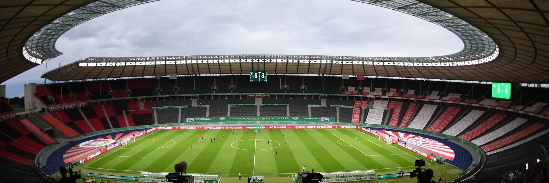 Das Pokalfinale in diesem Jahr im Olympiastadion war nur ein Geisterspiel.<br><br><br>