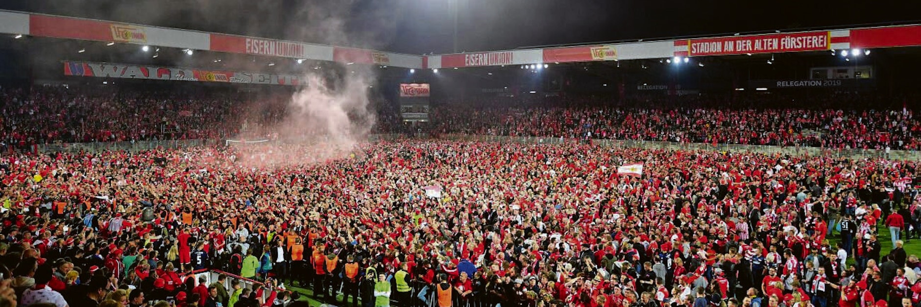 Am Ziel: Der 1. FC Union steigt 2019 in die Bundesliga auf.