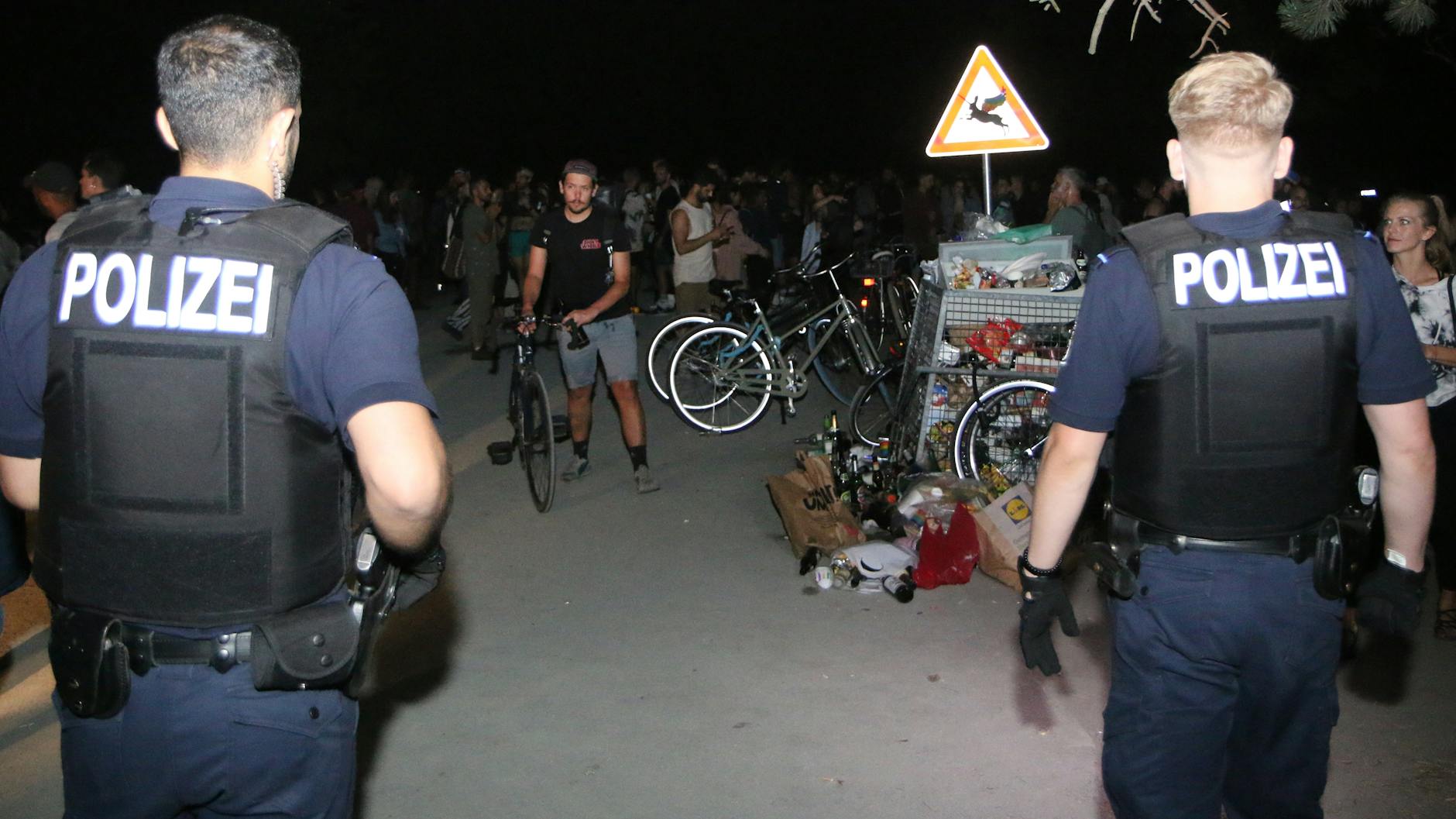 5000 Menschen feierten in der Hasenheide einen illegalen Rave, bis die Polizei einschritt.
