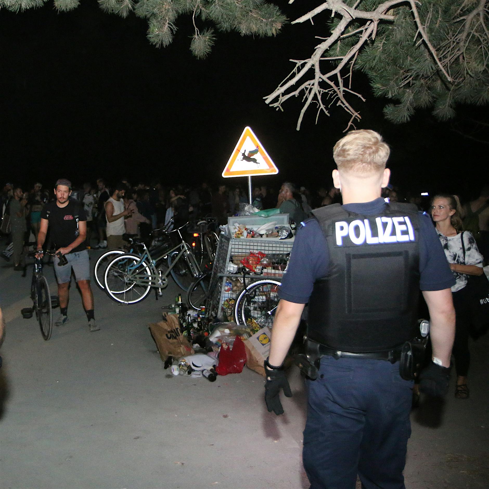 Polizei löst Riesen-Party in der Hasenheide auf