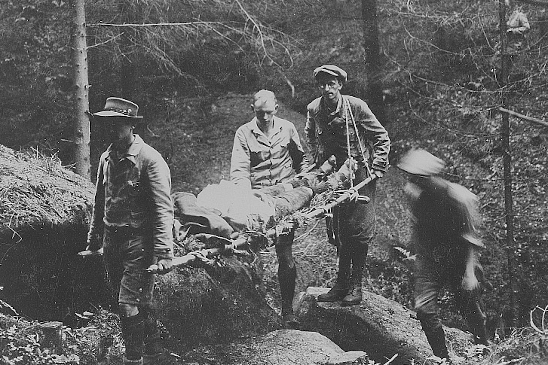 Bergrettung: Undatierte Aufnahme der Vereinigten Kletterabteilung.