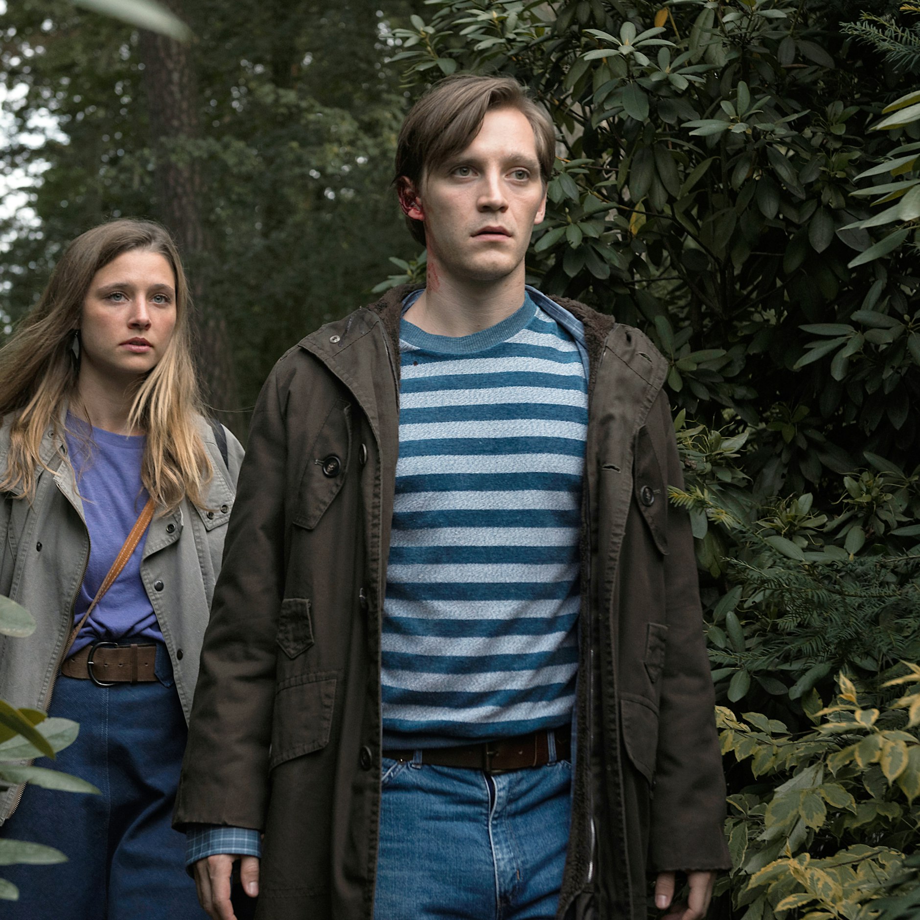 Martin (Jonas Nay) und  Nicole (Svenja Jung) in einer Szene  von „Deutschland 89“.