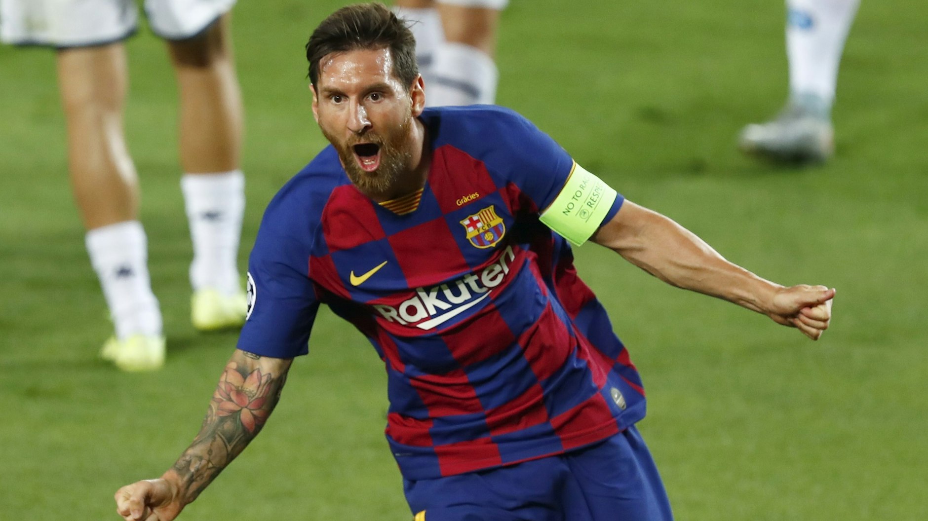 Barcelonas Lionel Messi will im Viertelfinale gegen den FC Bayern am Freitag jubeln.