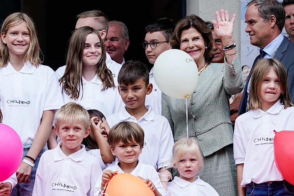 Die schwedische Königin Silvia, hier bei der Eröffnung eines Childhood-Hauses in Heidelberg, gründete die Childhood-Foundation 1999.&nbsp;