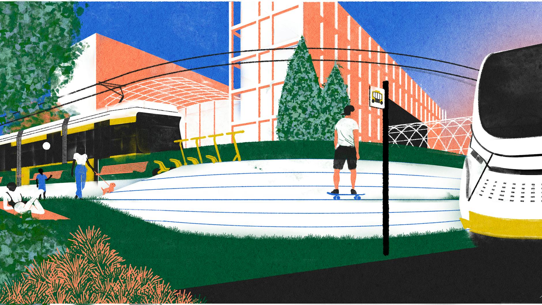 Ob mit der Straßenbahn oder zu Fuß: Künftig soll für alle Fortbewegungsarten Platz sein.