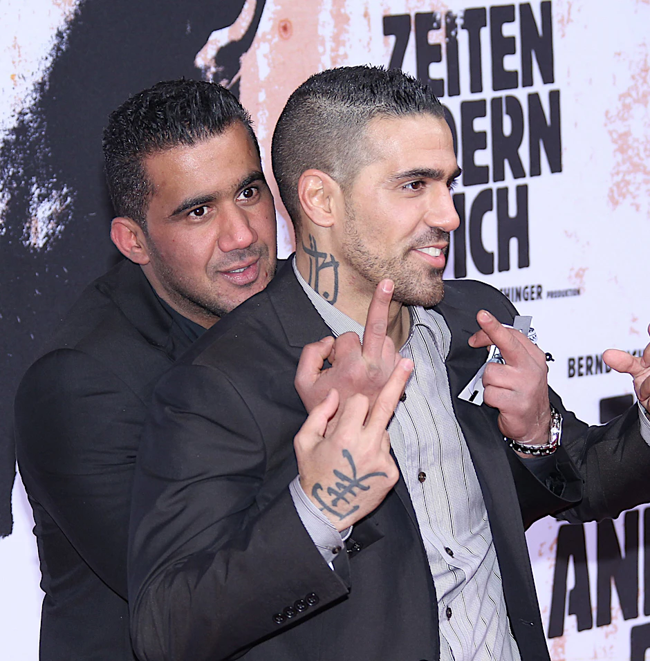 Premiere des Films „Bushido - Zeiten ändern sich" im Jahr 2010: Da waren Arafat Abou-Chaker (l.) und der Rapper noch dicke Freunde.