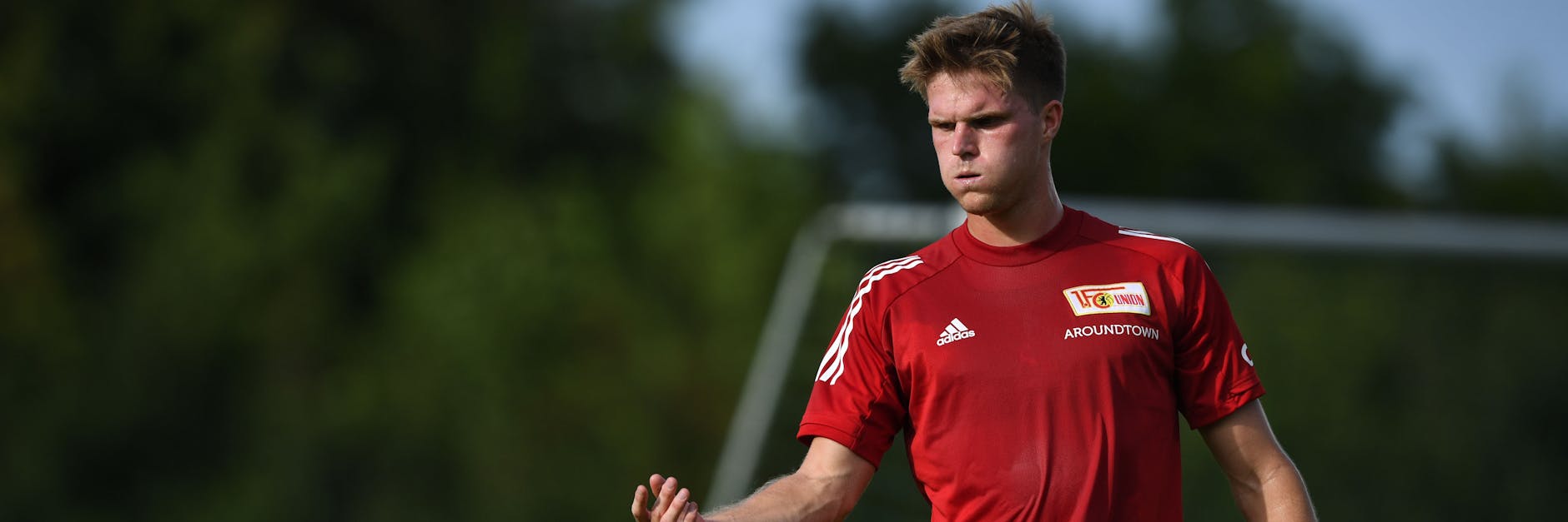 Unions Marius Bülter pumpt kräftig durch. In Bad Wörishofen werden die Eisernen derzeit mächtig vom Trainerteam gefordert.