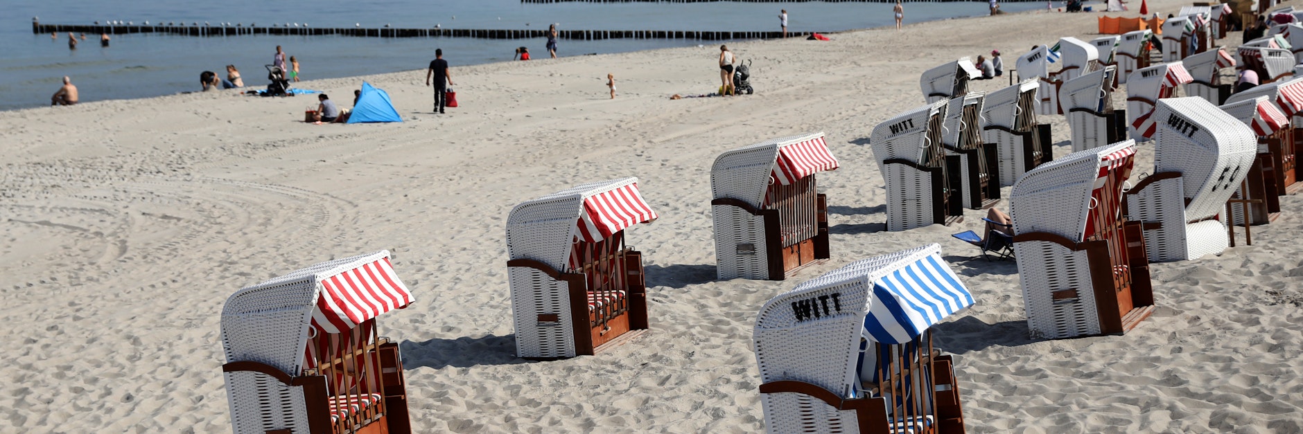 Viel Platz am Strand an der Ostsee.&nbsp;