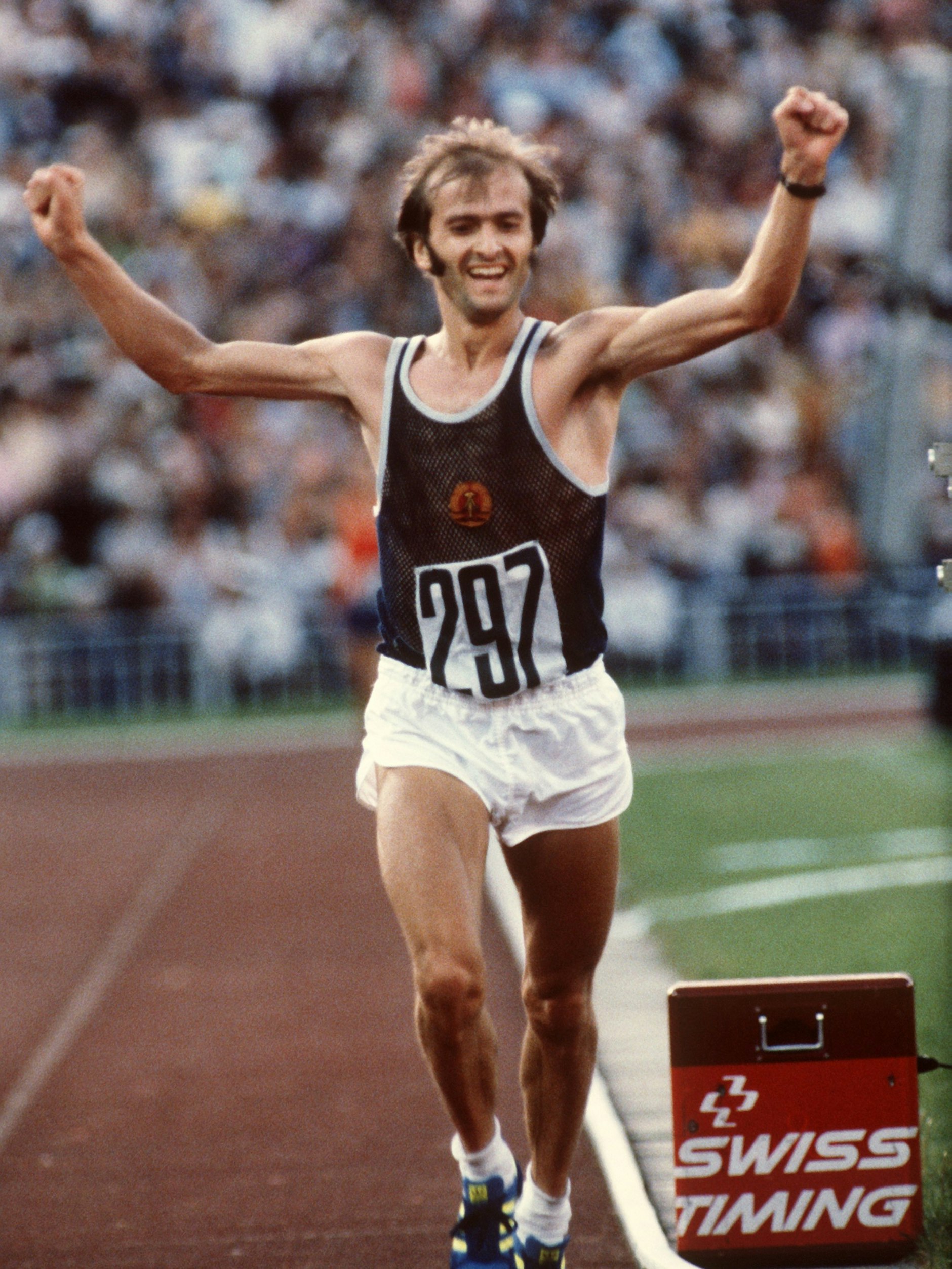 Der Waldemar-Moment: 1980 gewinnt Cierpinski zum zweiten Mal Marathon-Gold.