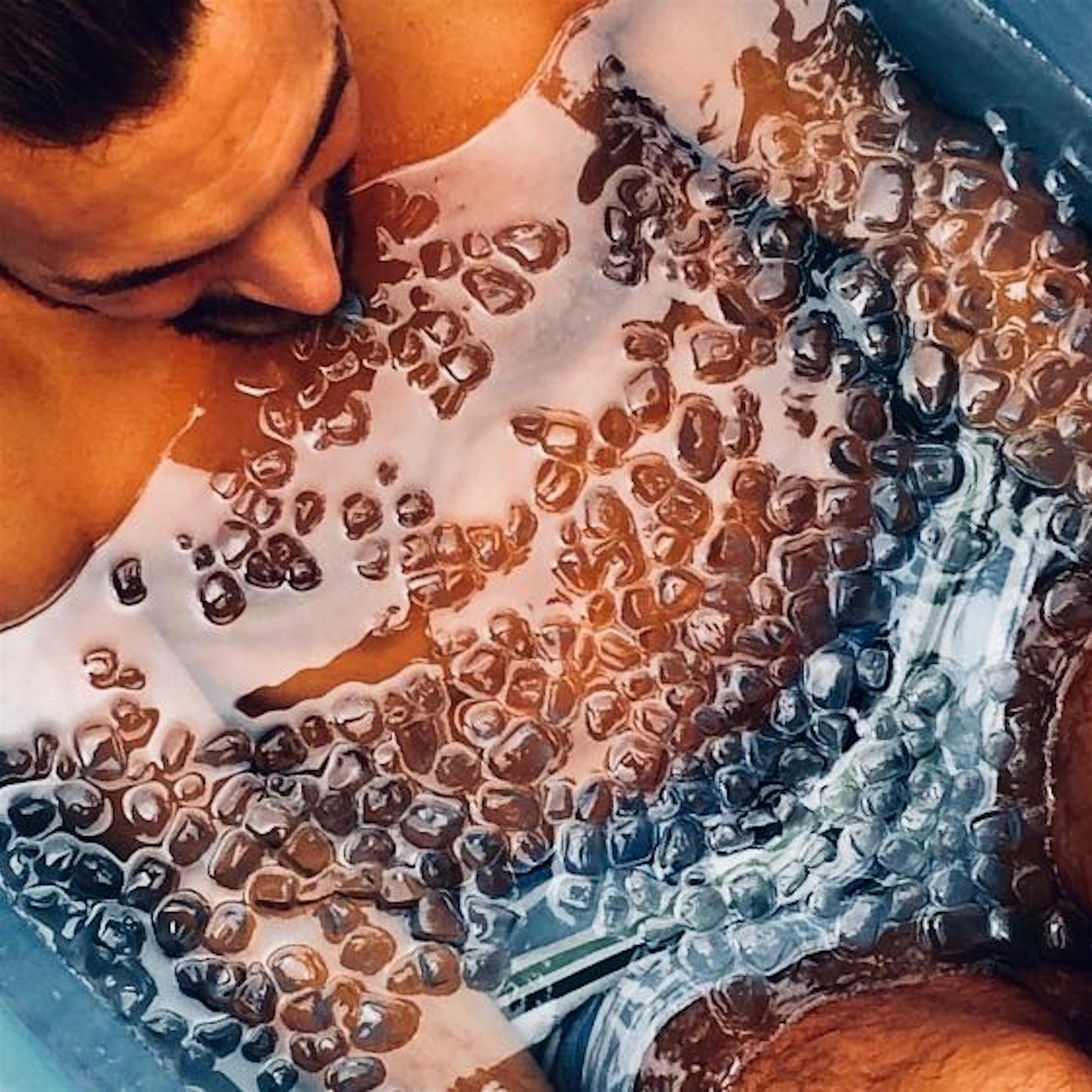 Kaltes klares Wasser