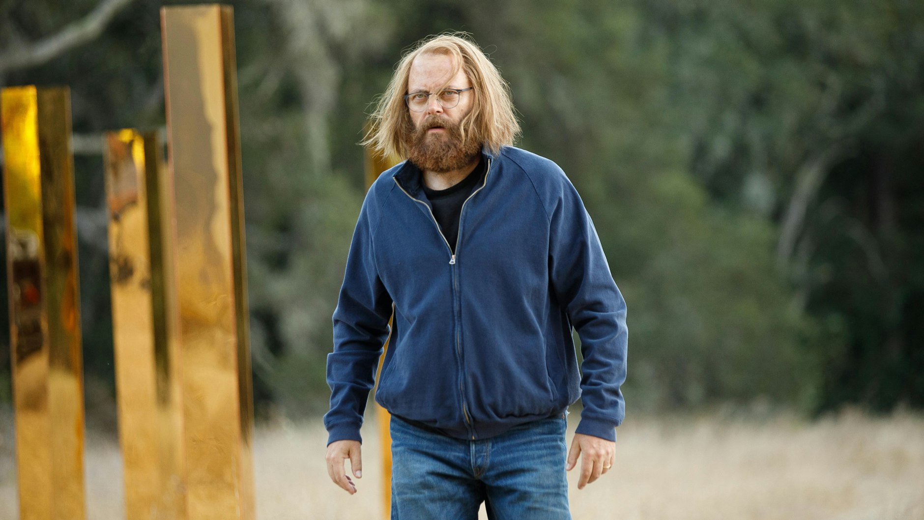 Nick Offerman spielt einen Tech-Tycoon mit Allmachtsfantasien in der Serie „Devs“.