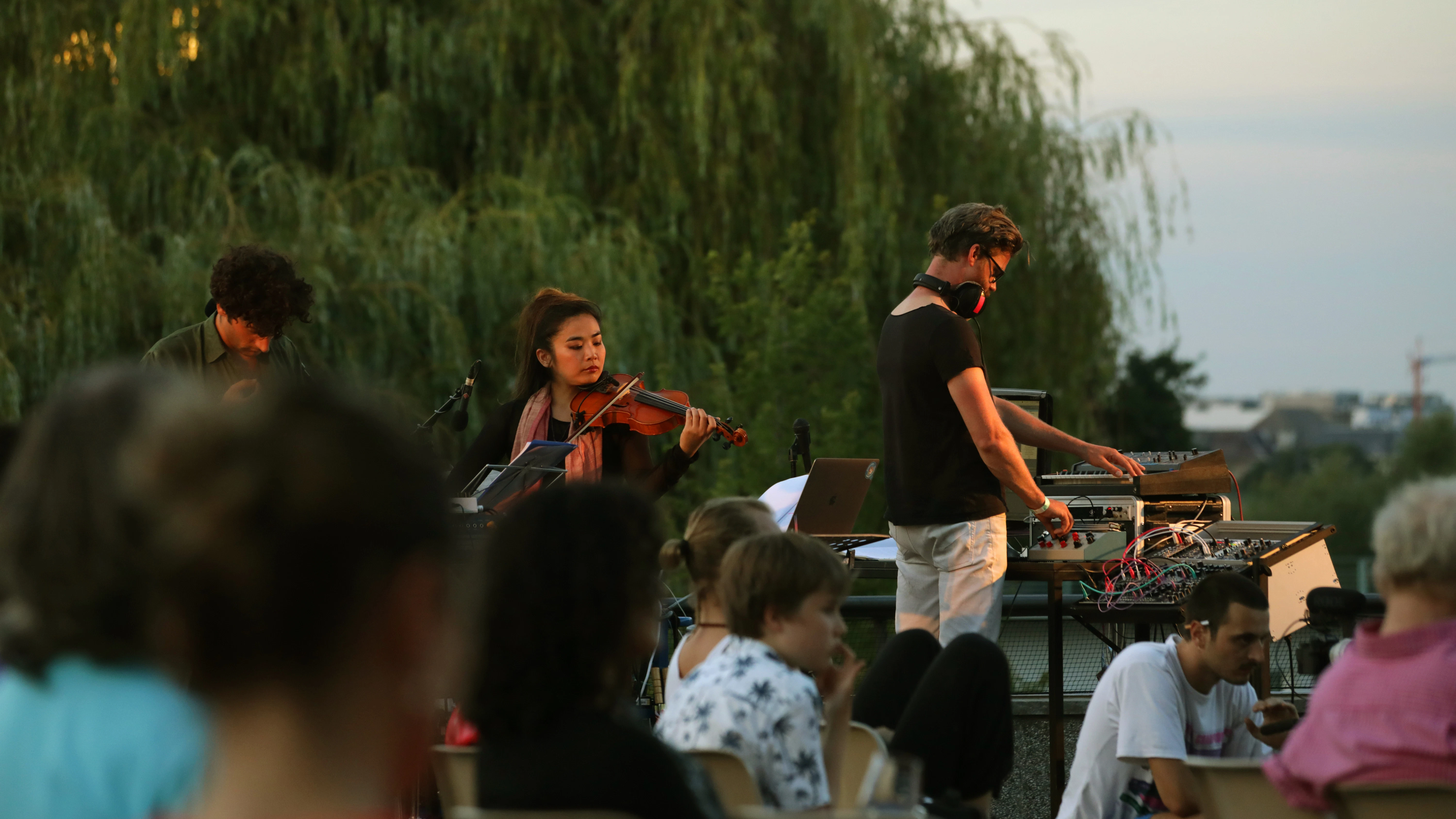 Die Band&nbsp;der Listening Session „Fragments of a Street“ im Haus der Kulturen der Welt vom 20. August 2020