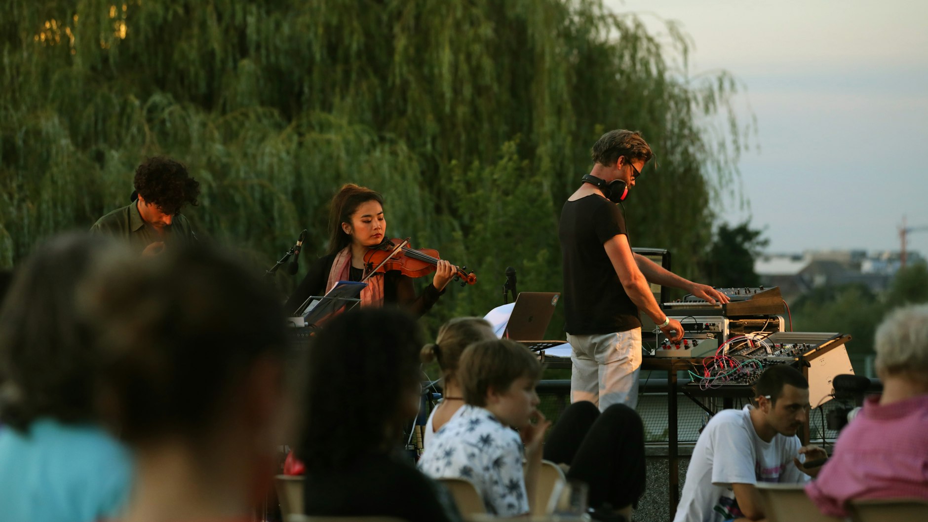 Die Band&nbsp;der Listening Session „Fragments of a Street“ im Haus der Kulturen der Welt vom 20. August 2020
