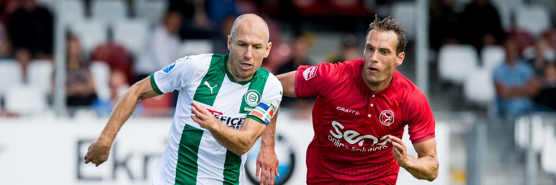 Ganz der Alte: Arjen Robben (l.) im Trikot des FC Groningen.