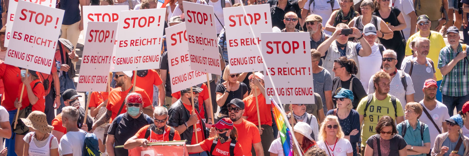 Großdemonstration gegen Corona-Auflagen von der Initiative „Querdenken 711“ Anfang August in Berlin.