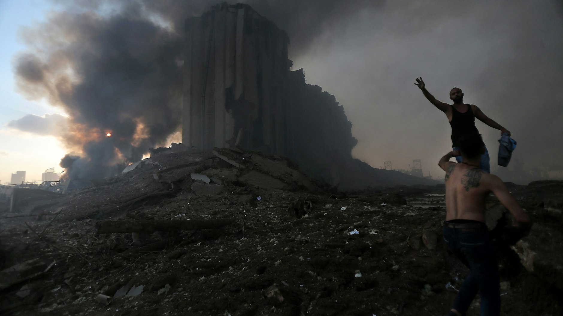 Beirut glich nach den Explosionen einem Trümmerfeld.