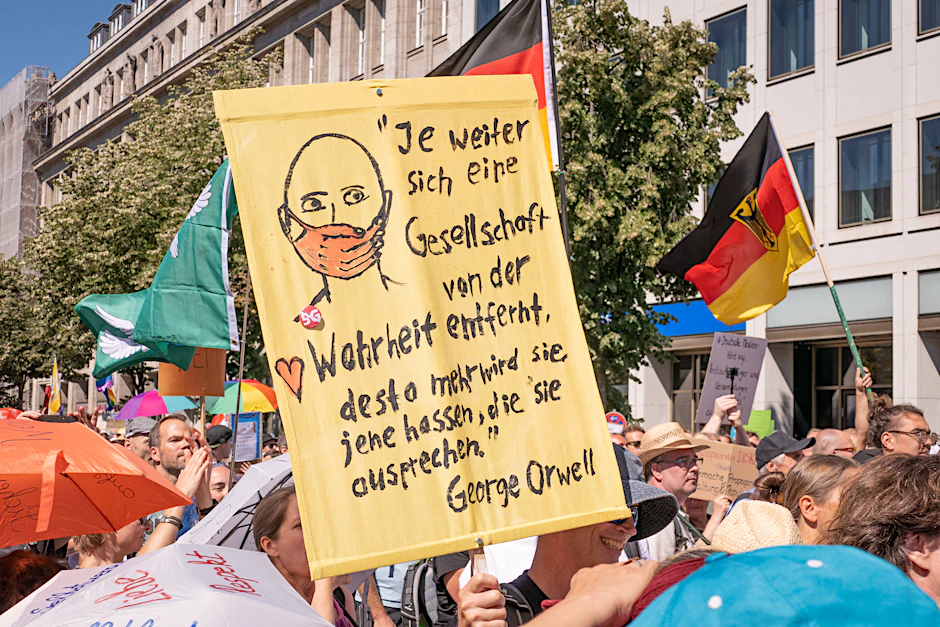 Am 1. August fand In Berlin eine Großdemonstration gegen Corona-Auflagen statt.