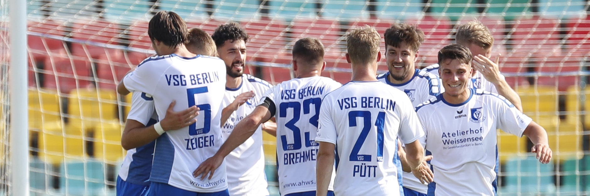 Die VSG jubelt im Jahn-Sportpark. Fünffach! 