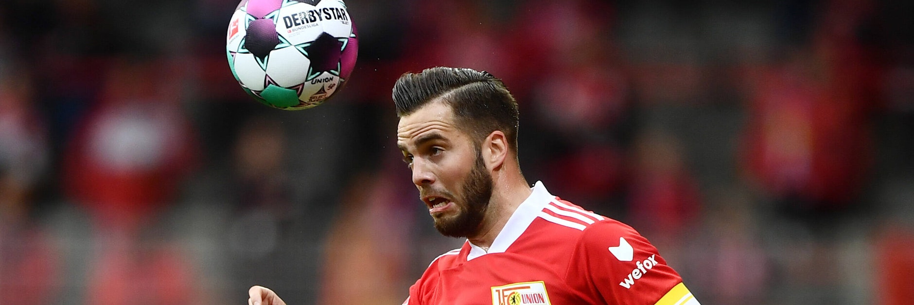 Unions Nico Gießelmann kann in Karlsruhe Werbung in eigener Sache betreiben.