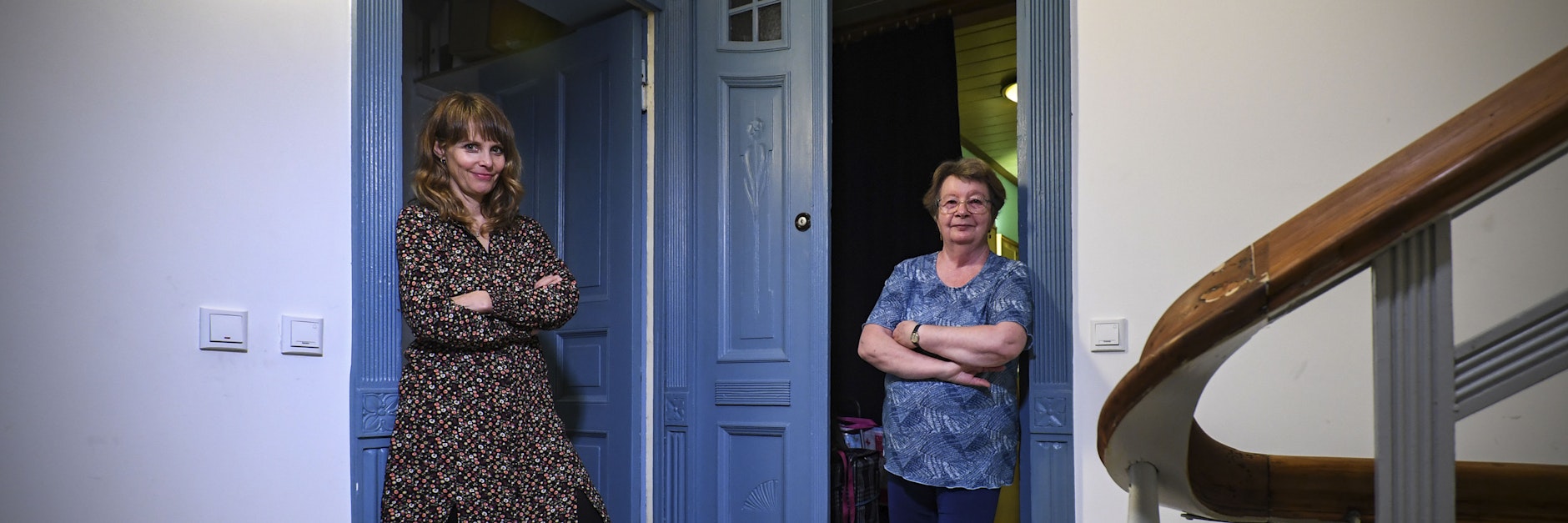 Majken Folden Rehder (l.) und&nbsp; Monika Krannig wohnen seit 12 Jahren Tür an Tür.&nbsp;