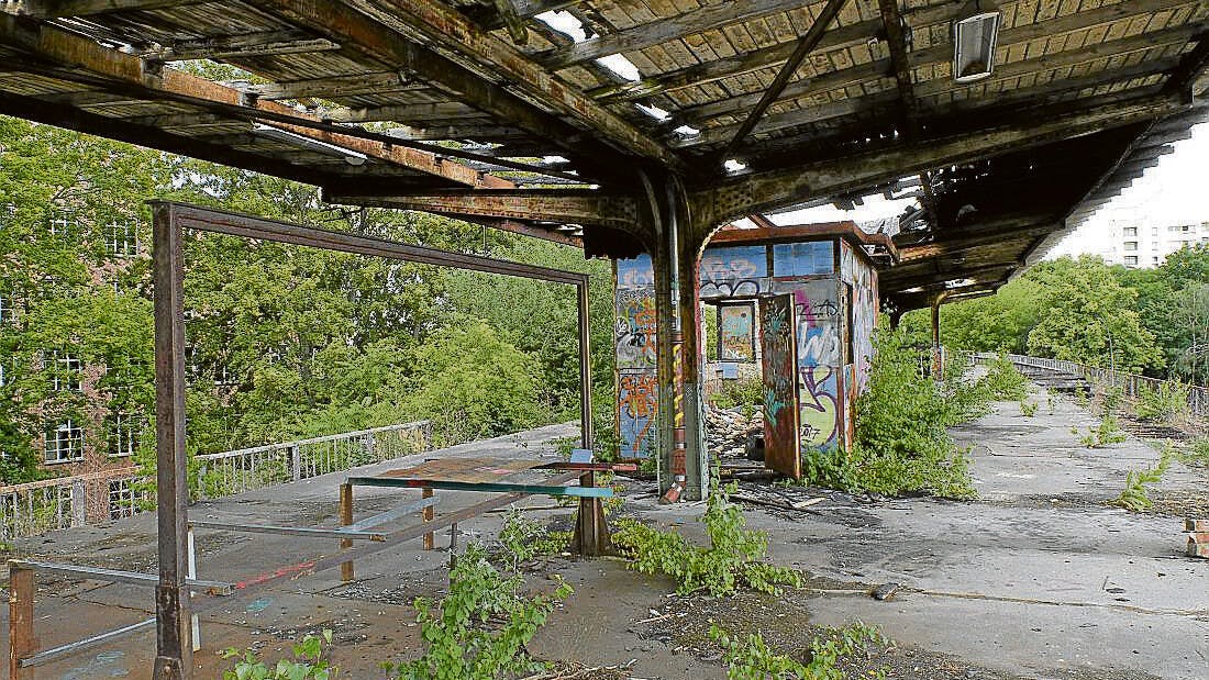 Der S-Bahnhof Wernerwerk in der Siemensstadt. Seit 1980 ist auf der Siemensbahn kein Zug mehr gefahren. Ab Ende 2029 soll eine S-Bahn-Fahrt von hier zum Hauptbahnhof knapp 20 Minuten dauern – so jedenfalls der Plan.