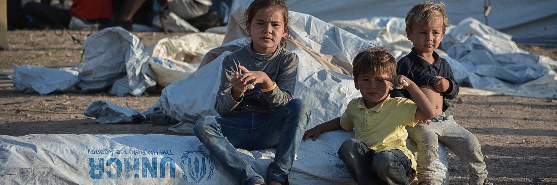 Die ersten Familien zogen in ein neu erbautes Camp ein, die Zelte schickte das UN-Flüchtlingshilfswerk UNHCR.