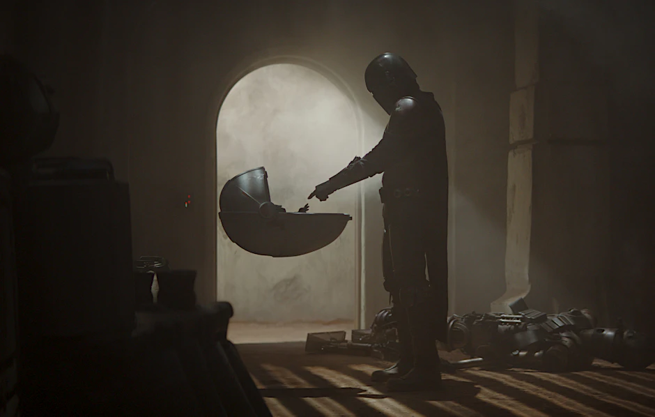 This image released by Disney Plus shows a scene from "The Mandalorian." An announcement on the Star Wars Twitter account Wednesday said new episodes would be available on Disney+ starting on Oct. 30. (Disney Plus via AP)