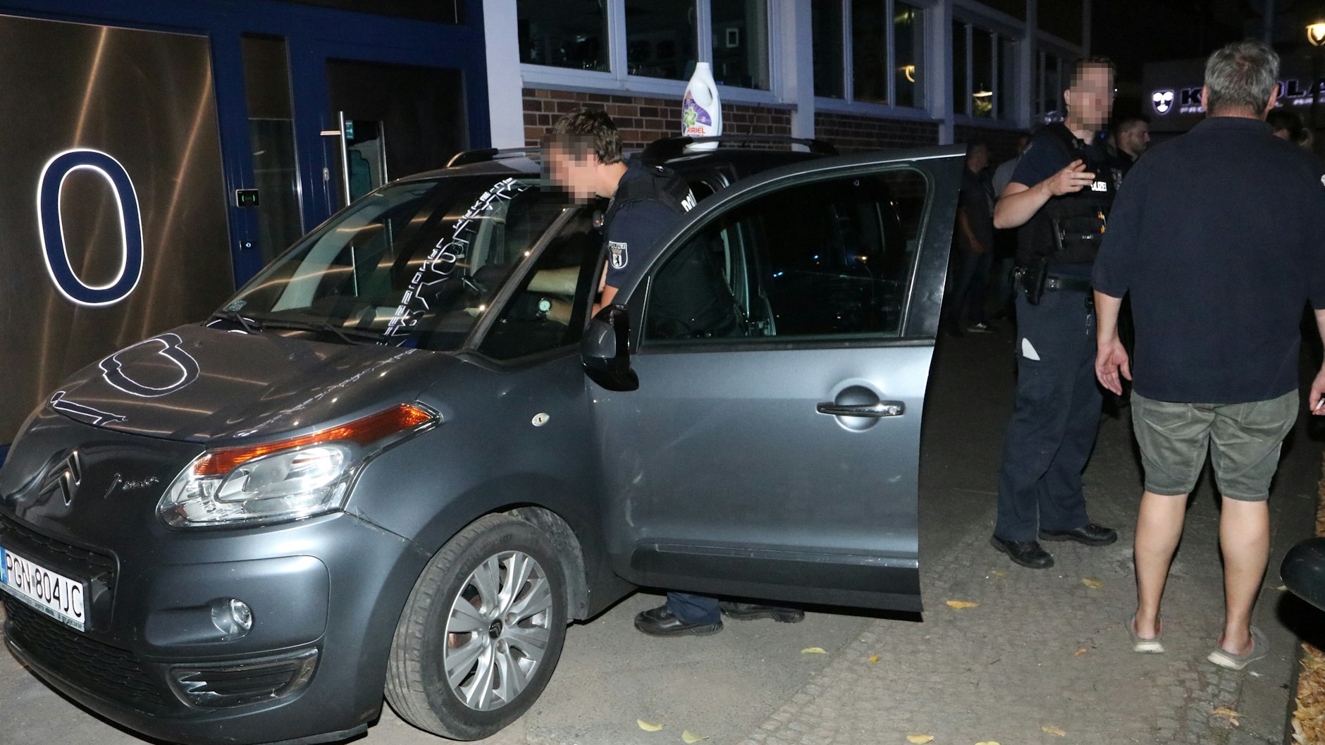 Die Verfolgungsfahrt endete auf dem Gehweg in einer Sackgasse.&nbsp;