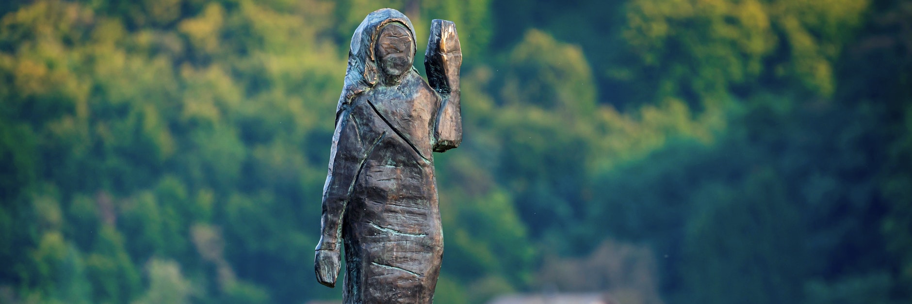 Die neue Statue der US-Präsidentengattin Melania Trump.