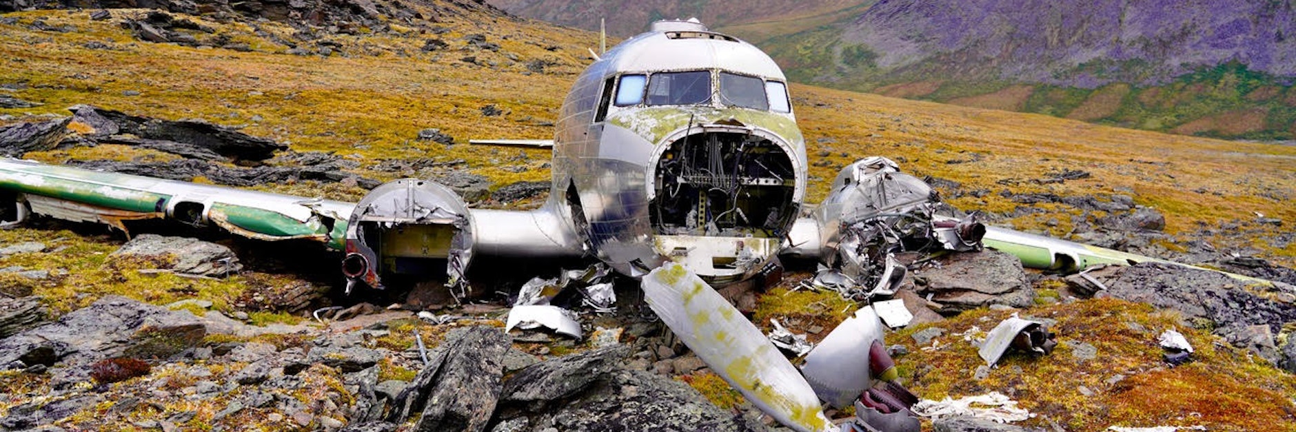 Das Foto zeigt eine USAF C-47, eines der im Yukon bei der Suche nach der Skymaster abgestürzten Rettungsflugzeuge.<br>