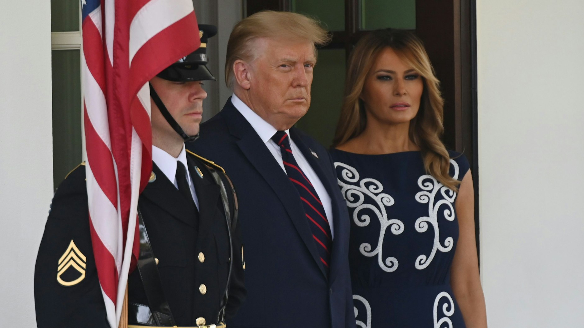 US-Präsident Donald Trump und First Lady Melania.